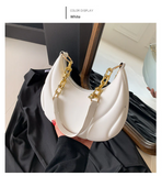 Pressed Shell Armpit Bag – Small Chain Shoulder Bag for Women, Casual Pillow Style