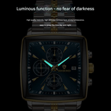 Men’s Luxury Chronograph Quartz Watch – Luminous, Calendar