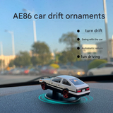 Drift Car Dashboard Ornament – Dynamic Alloy Model with Motion Sensor