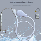 Quick-Connect Faucet Shower Head Set – Outdoor & Indoor Use for Pets, Kids, Hair Wash