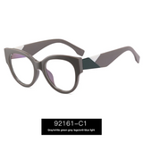Retro Round Blue Light Glasses for Women – Large Frame Eyewear | Myopia-Ready