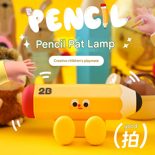 2B Pencil Night Light – Creative Geometric Desk Lamp & Phone Holder Gift