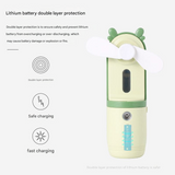 Portable USB Mini Fan & Humidifier – Cute Pet Design