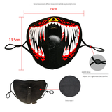 Voice-Controlled Glowing Halloween Mask, USB-Powered