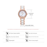 Sinobi Women’s Luxury Quartz Watch – Diamond-Accented Waterproof Fashion Timepiece