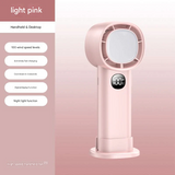 Portable Handheld & Desktop Mini Fan, Silent Cooling