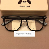 Frosted Large Frame Anti-Blue Light Glasses for Women – Box Style Eyewear for Big Face