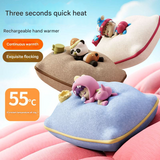 Cartoon Pillow Hand Warmer - USB Rechargeable