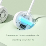 Foldable Hanging Neck Fan – Ultra-Quiet, USB Rechargeable, Hands-Free
