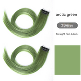 Invisible One-Piece Dyed Wig – Long Straight Realistic Hair Extension for Women - 55cm long