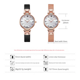 Sinobi Women’s Quartz Mesh Watch – Waterproof Fashion Timepiece