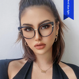 Classic Cat Eye Anti-Blue Light Glasses for Women – TR90 Retro Flat Frame