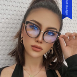 Classic Cat Eye Anti-Blue Light Glasses for Women – TR90 Retro Flat Frame