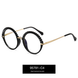 Women's Round Frame Blue Light & UV400 Glasses – Full Frame Optical Eyewear