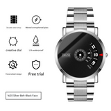 Men's Unique Dial Stainless Steel Watch
