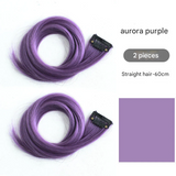 Invisible One-Piece Dyed Wig – Long Straight Realistic Hair Extension for Women - 55cm long