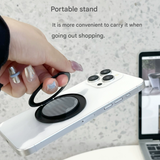 Ultra-Thin Magnetic Phone Ring Holder – 360° Rotating Metal Grip
