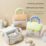 Large Cute Cosmetic Bag – Cartoon Cube Makeup Organizer