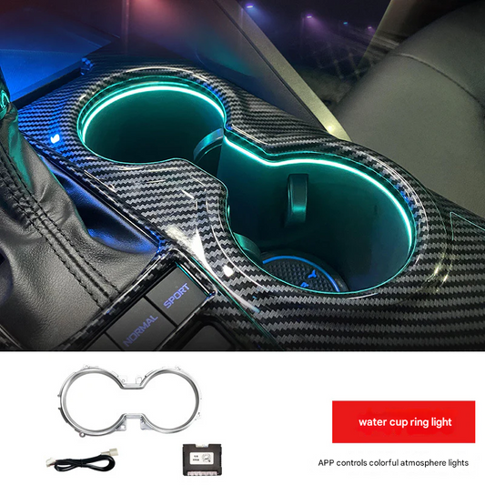 LED Interior Atmosphere Light for Toyota Camry 2018–2023 – App-Controlled Cup Ring Light