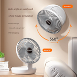 Portable USB Fan – Foldable Desktop & Wall-Mounted Air Circulation Cooling Fan for Home and Office