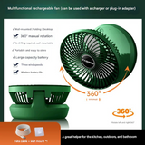 Portable USB Fan – Foldable Desktop & Wall-Mounted Air Circulation Cooling Fan for Home and Office