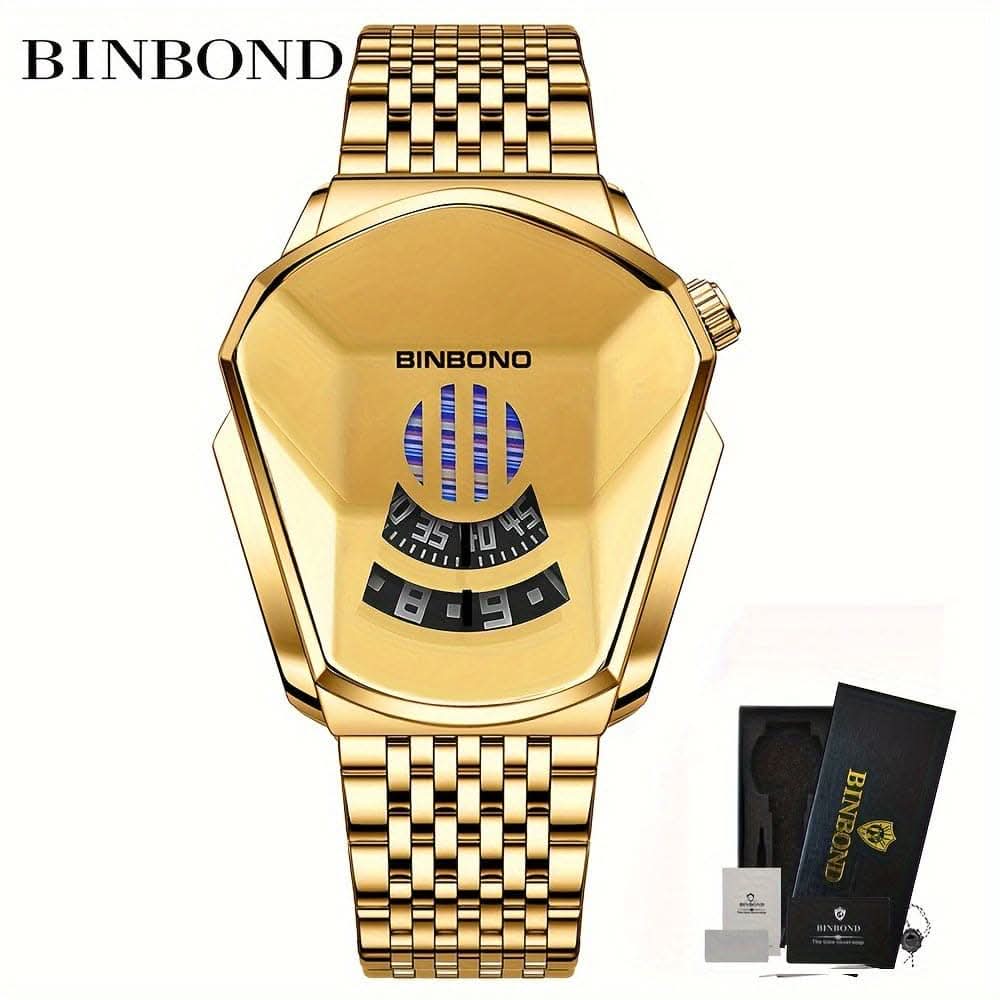BINBOND 01 Mode - Fashion Sport Quartz Chronograph Watch