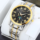 ORUSS Men’s Quartz Business Watch – Stainless Steel, Calendar Display