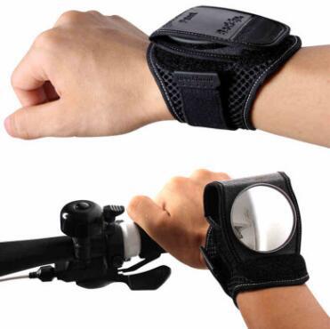 Amazon cross-border bicycle rearview mirror with wrist strap arm can rotate 360 degree mirror