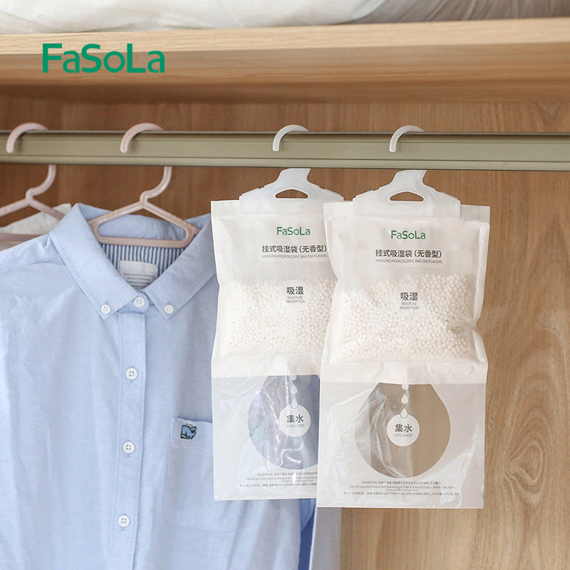 Fasola Hangable Moisture-Proof Agent Wardrobe Anti-Mold Dehumidifier Moisture Absorbent Bag Indoor Moisture-Proof Bag Desiccant