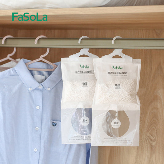 Fasola Hangable Moisture-Proof Agent Wardrobe Anti-Mold Dehumidifier Moisture Absorbent Bag Indoor Moisture-Proof Bag Desiccant