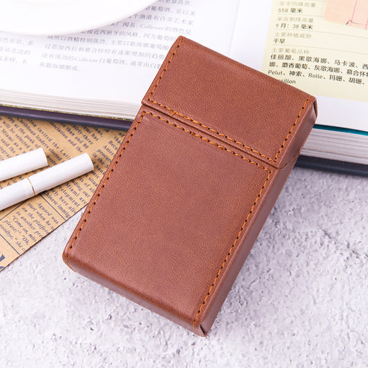Men’s Leather Generic Case – Durable PU Storage Holder with Flip-Top Design