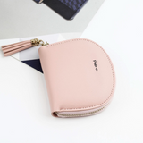 Pieru Women’s Mini Coin Purse – PU Leather Tassel Wallet