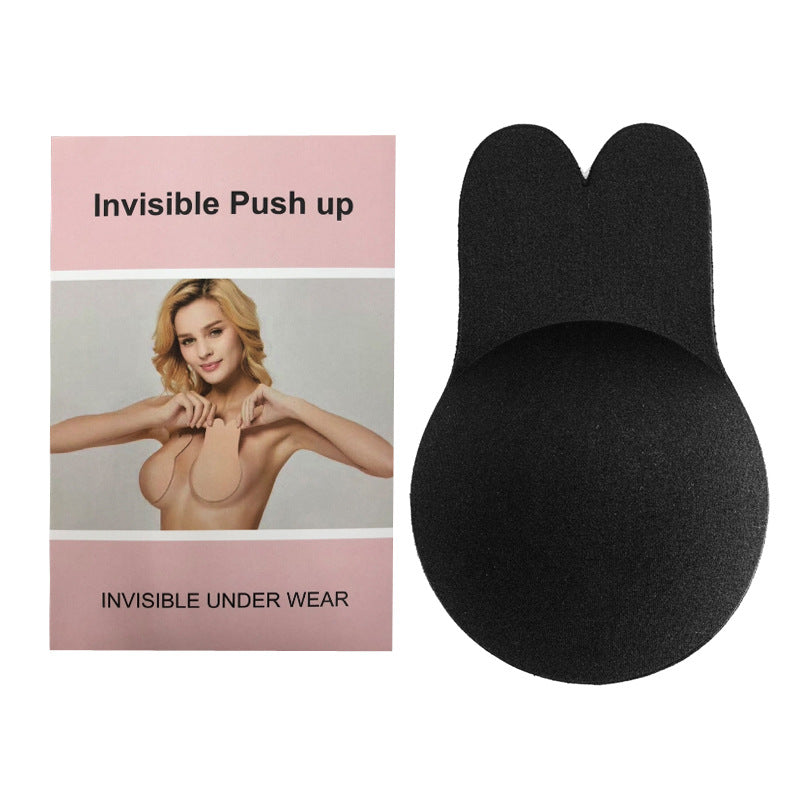 Cross-border exclusive silicone breast patch invisible bra invisible underwear rabbit ears invisible silicone breast patch anti-sagging