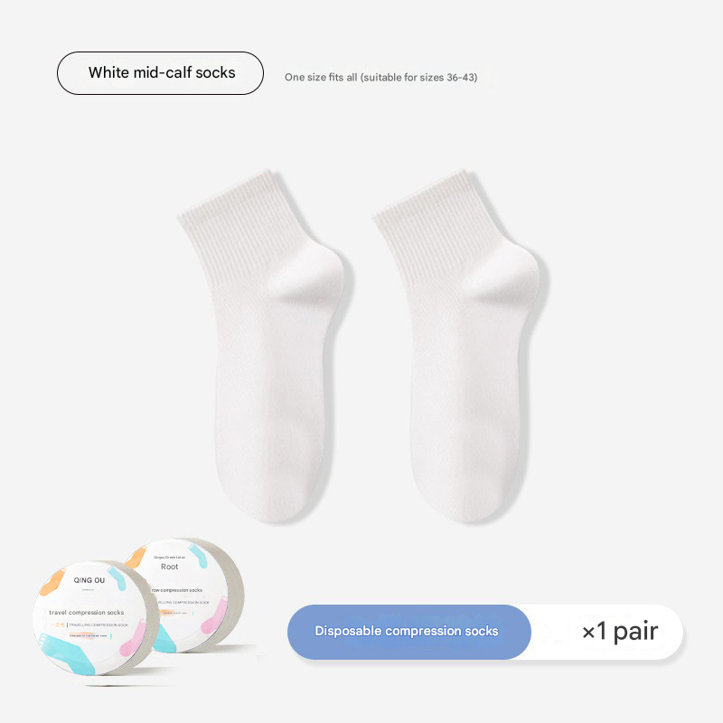Unisex Disposable Compression Socks – Portable, Breathable Travel & Daily Wear