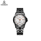OSHRZO Men’s Classic Quartz Watch – Stainless Steel Strap
