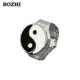 BOZHI Antique Silver Ring Watch for Women & Men – Retro Quartz Band