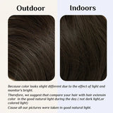 Invisible Natural Black Wavy Hair Extensions for Women – One-Piece Fish Line Wig with Natural Curls