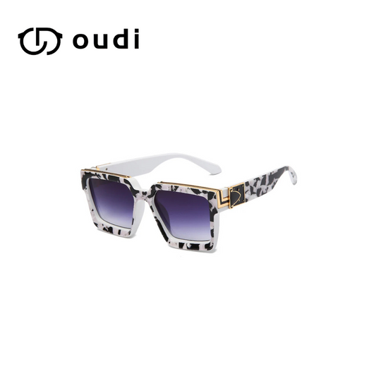 OUDI Unisex Oversized Square Sunglasses – UV400 Full Frame Fashion Shades