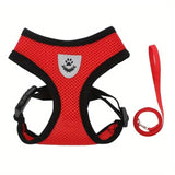 Adjustable Mesh Dog Harness & Leash Set