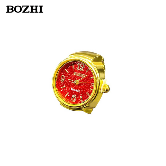 BOZHI Unisex Starry Ring Watch – Casual Quartz Finger Watch