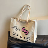 Hello Kitty Canvas Tote Bag – Cute Cartoon Handbag