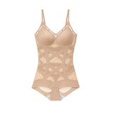 Huibao Spring Magic Same Style Ultra-Thin Breathable Seamless Shapewear Caffeine Mesh Tummy Control One-Piece Body Shaper