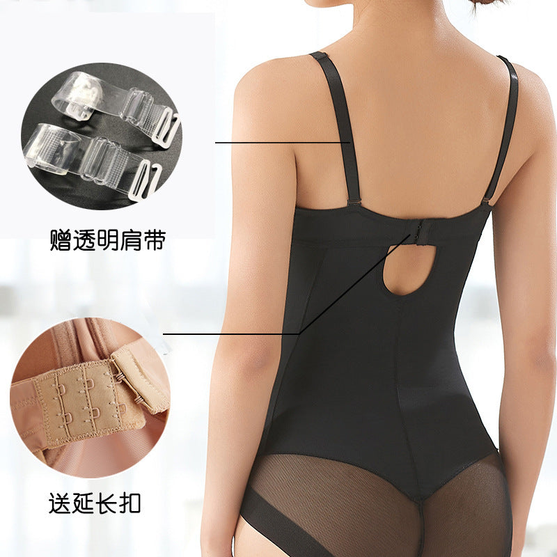 Spring and Summer Thin Suspender One-Piece Shapewear Corset Tummy Control Bra Shaping Body Underwear for Women