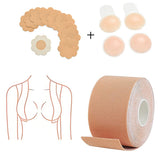 Boobtape Stretch Cloth Seamless Lifting Breast Patch Waterproof Silicone Breast Patch Set