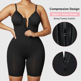 European and American Cross-Border Foreign Trade Hot-Selling Shapewear Sexy High-Elastic Zipper Strap Waist-Slimming Body-Shaping Jumpsuit for Women