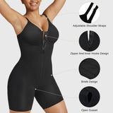 European and American Cross-Border Foreign Trade Hot-Selling Shapewear Sexy High-Elastic Zipper Strap Waist-Slimming Body-Shaping Jumpsuit for Women