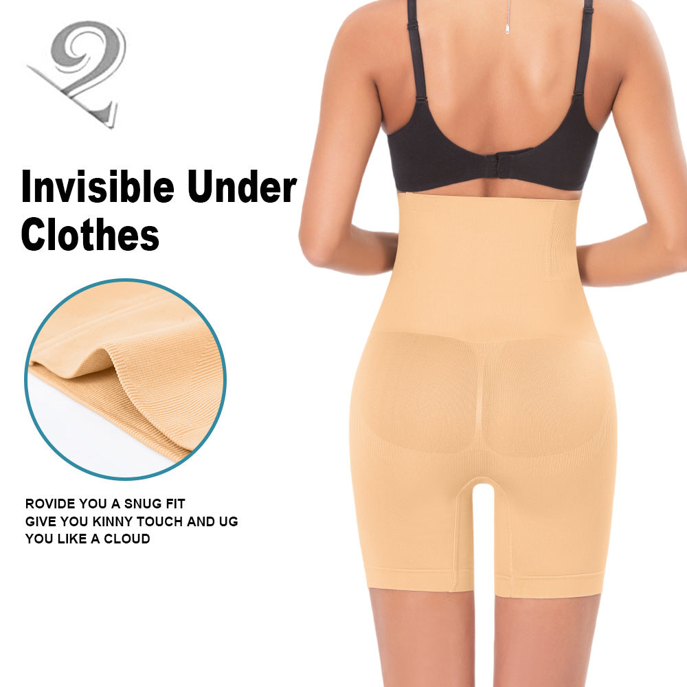 Zhanrun cross-border 0012 seamless body shaping high waist belly contracting hip lifting body shaping women's boxer briefs underwear