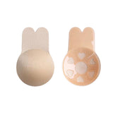 Women's Thin Breathable Invisible Strapless Bra Special Breast Patch for Bridal Wedding Dress