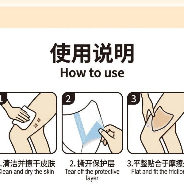 Summer Thigh Anti-Chafing Patch, Chest Patch, Magic Elastic Fabric, Anti-Wear, Traceless, Manufacturer, Athletes, Pressure Relief, Calf