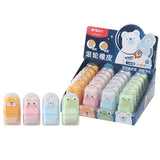 Morning Light Rolling Eraser with Cute Animal Shapes, Dual-Head Eraser, Two-In-One Erasing and Debris Collection, Clean Eraser for Students